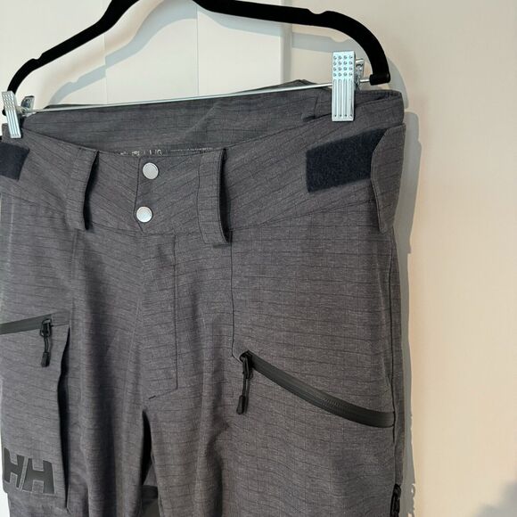 Helly Hansen Elevation Shell 3.0 Waterproof Grey Ski Snowboard Pants Large RECCO - Picture 2 of 8